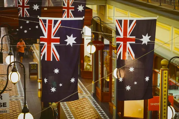 بهترین کشور برای مهاجرت ایرانیان - پرچم کشور استرالیا