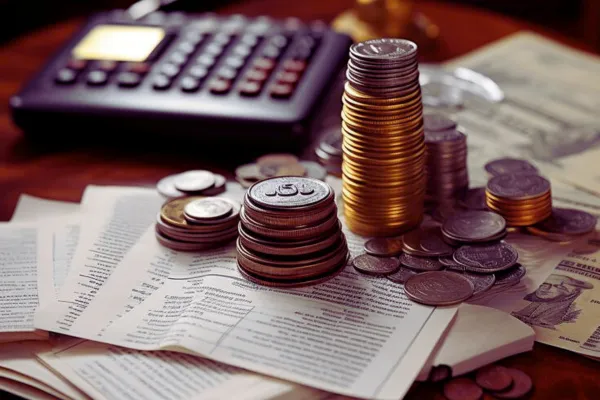 سکهها و مدارک مالی، نماد مدیریت سرمایه و کاهش مالیات ایرانیان مقیم خارج.