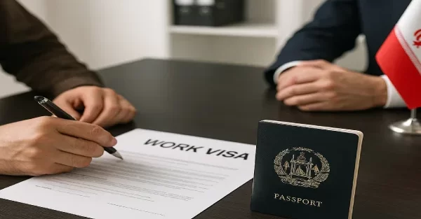 دریافت ویزای کارگری افغان‌ها در ایران
